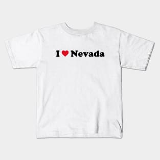 I Love Nevada Kids T-Shirt